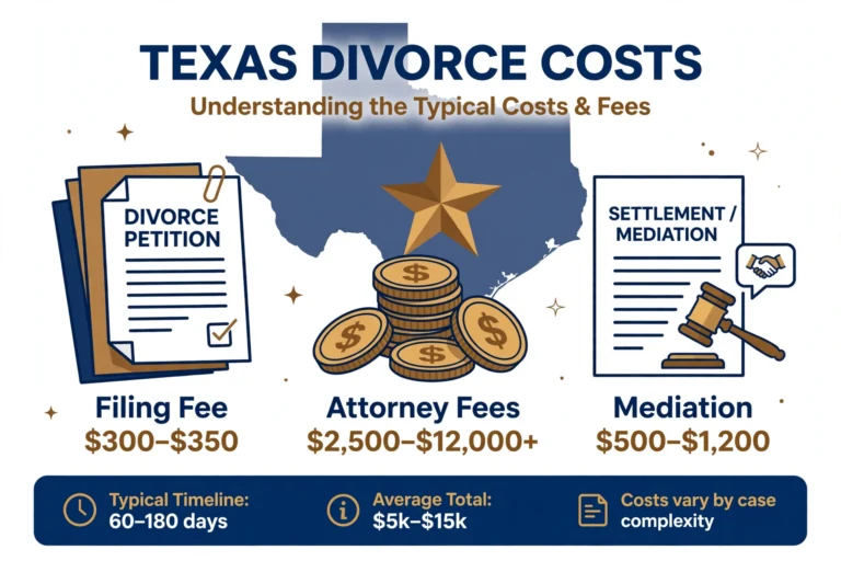 How Much Does a Divorce Cost in Texas? (2026 Guide)